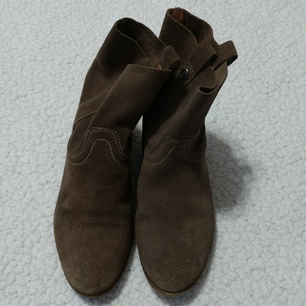 Frye & Co Suede Booties Size 7.5 - Picture 4 of 8